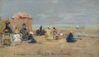 समुद्र तट पर। 1894 द्वारा यूजीन लुई बौडिन