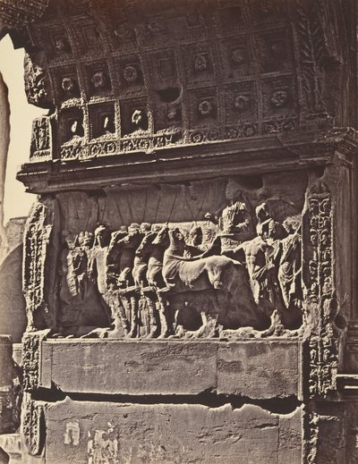 टाइटस के आर्क की बास-राहत, 1848-52। द्वारा यूजीन कांस्टेंट