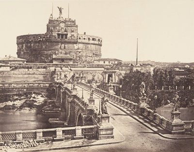 ब्रिज और कैस्टल एस एंजेलो, 1848-52। द्वारा यूजीन कांस्टेंट