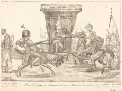 विवादात्मक द्वंद्वयुद्ध, 1821। द्वारा यूजीन डेलाक्रोइक्स