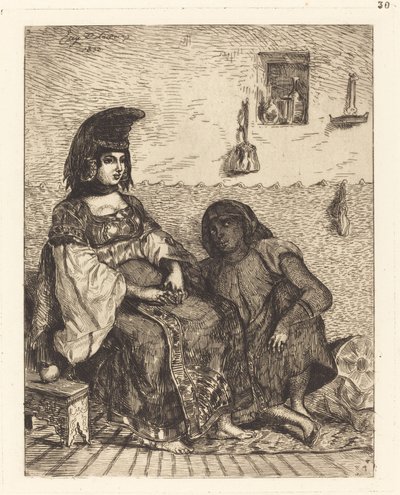 अल्जीयर्स की यहूदी महिला Juive d'Alger, 1833। द्वारा यूजीन डेलाक्रोइक्स