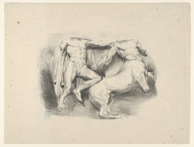 सेंटौर यूरीटस, 1825., 1825 के थिसस कॉन्करर। द्वारा यूजीन डेलाक्रोइक्स