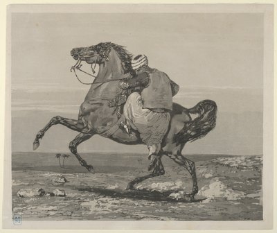 तुर्क माउंटिंग हिज़ हॉर्स, 1824।, 1824। द्वारा यूजीन डेलाक्रोइक्स