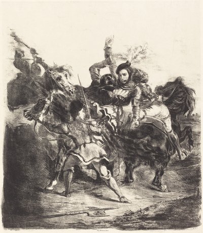1836 में गोएत्ज़ के लोगों द्वारा वेस्लिंगन पर गोएत्ज़ के लोगों द्वारा हमला किया गया। द्वारा यूजीन डेलाक्रोइक्स