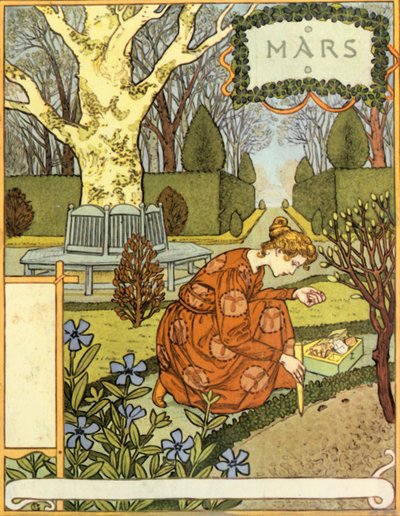 मार्च, 1896। द्वारा Eugene Grasset
