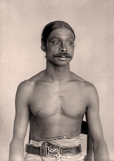 एक श्रीलंकाई व्यक्ति का चित्रण, c.1890 द्वारा यूजेन ट्रुटैट