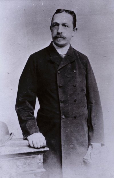 ओस्कर लेन्ज़, जर्मन-ऑस्ट्रियाई भूविज्ञानी और खनिज विज्ञानी (बी/डब्ल्यू फोटो) द्वारा यूरोपीय फोटोग्राफर
