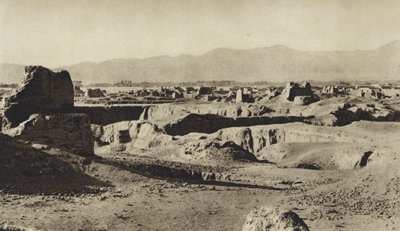 फारस, री के खंडहर (बी/डब्ल्यू फोटो) द्वारा यूरोपीय फोटोग्राफर