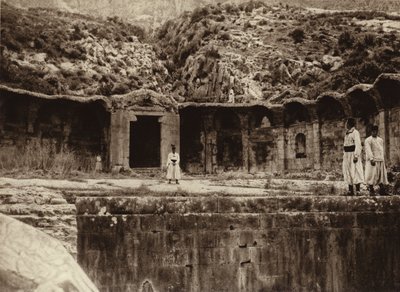 अल्जीरिया में एक रोमन स्नानागार के खंडहर (बी/डब्ल्यू फोटो) द्वारा यूरोपीय फोटोग्राफर