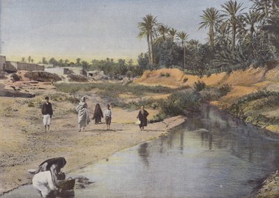 LOued-Gabes एज व्यू द्वारा यूरोपीय फोटोग्राफर