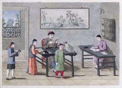 एक चीनी स्कूल, c.1810 द्वारा यूरोपीय स्कूल