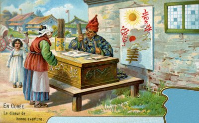कोरिया में एक फॉर्च्यून टेलर, 1904 द्वारा यूरोपीय स्कूल