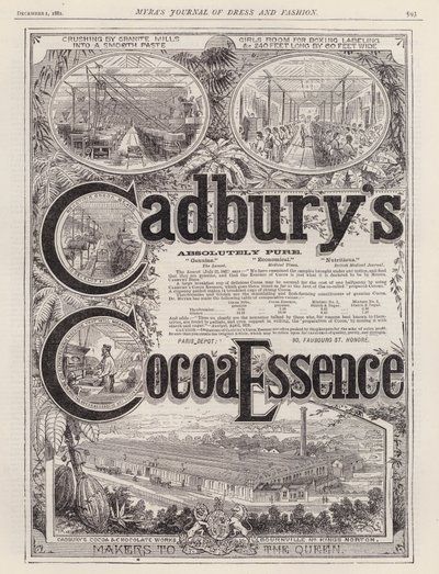 Cadbury's Cocoa Essence (उत्कीर्णन) के लिए विज्ञापन द्वारा यूरोपीय स्कूल