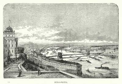 Buda-Pesth (engraving) द्वारा यूरोपीय स्कूल