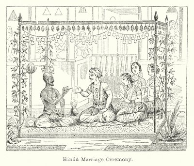 हिंदू विवाह समारोह (उत्कीर्णन) द्वारा यूरोपीय स्कूल