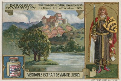 वर्टेम्बर्ग; Wirtemberg कैसल और Ulrich I, Wurttemberg की गणना, 1260 द्वारा यूरोपीय स्कूल