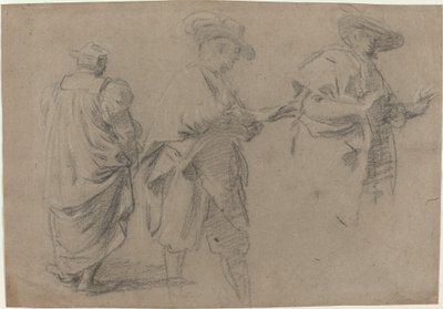 एक जज और दो सज्जन वकील द्वारा Eustache Le Sueur