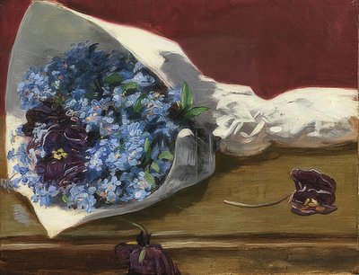Blumenstrauß (फूलों का गुलदस्ता)। उम 1874 द्वारा ईवा गोंजालेस