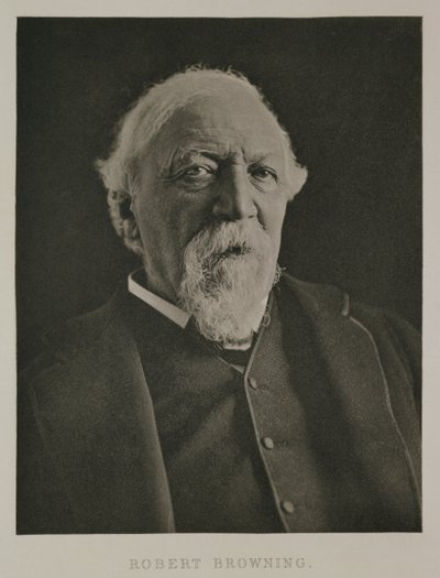 पोर्ट ऑफ़ रॉबर्ट ब्राउनिंग (1812-89), c.1889 द्वारा एवलीन मायर्स