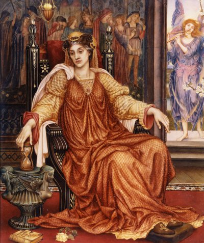 द आवर ग्लास, 1904 (अध्ययन के लिए 84798 देखें) द्वारा Evelyn De Morgan