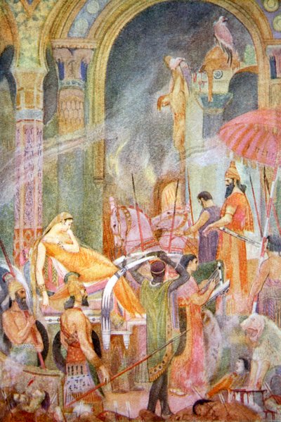 'तिग्लथ-पिलेसर II द्वारा सर्रापानु का कब्जा', द्वारा एवलिन पॉल