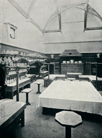 विंडसर कैसल में द रॉयल किचन, c1899, 1901 द्वारा आइरे और स्पोटिसवोड