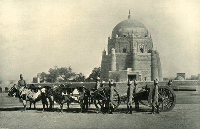 इंडियन गैरीसन आर्टिलरी हैवी बैटरी 40-पीआर के साथ। एमएल उपकरण - ड्रिल ऑर्डर खाकी, 1901। द्वारा एफ। ब्रेमर
