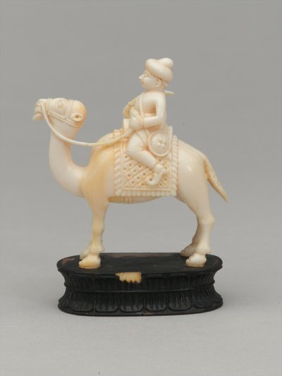 ब्लैक नाइट, शतरंज का टुकड़ा, भारत, 1820 लगभग द्वारा एफ। अर्नेस्ट जैक्सन