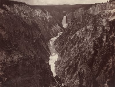 येलोस्टोन और फॉल्स का ग्रैंड कैन्यन, सी। 1884. द्वारा एफ जे हेनेस