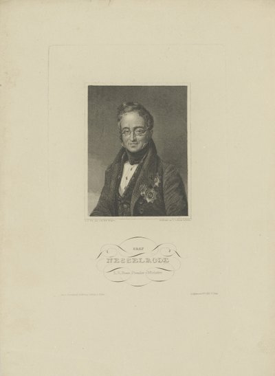 काउंट कार्ल रॉबर्ट नेसेलरोड का पोर्ट्रेट 1780-1862, 1832। द्वारा एफएल लेहमन