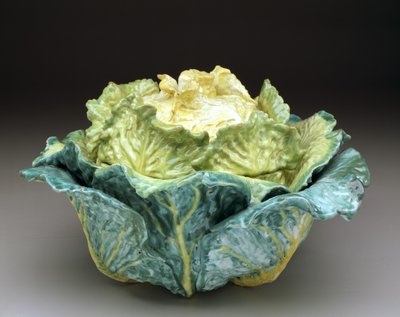 "गोभी" ट्यूरेन और कवर, c.1755 (टिन-ग्लेज़ेड मिट्टी के बरतन) द्वारा फैक्टरी Sceaux