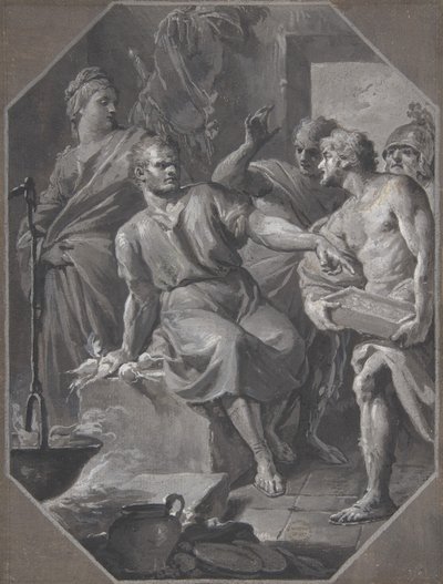1732-92 में मैनियस क्यूरियस डेंटेटस ने सैमनाइट एंबेसडर के प्रेजेंटेशन को मना कर दिया। द्वारा फेडेल फ़िस्केटी