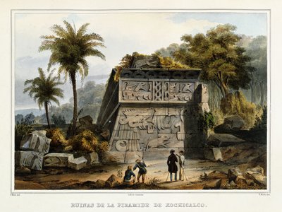 रुचिर के पिरामिड का खंडहर, 1839 द्वारा फेडेरिको मिले
