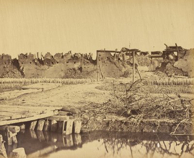 उत्तर किले का बाहरी भाग जो अंग्रेजी प्रवेश अगस्त 21 वीं 1860 को दर्शाता है द्वारा फेलिस बीटो
