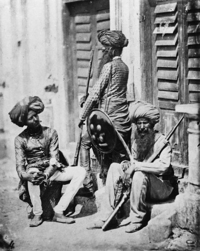 भारतीय विद्रोह के दौरान सिख अधिकारी, 1858 द्वारा Felice Beato