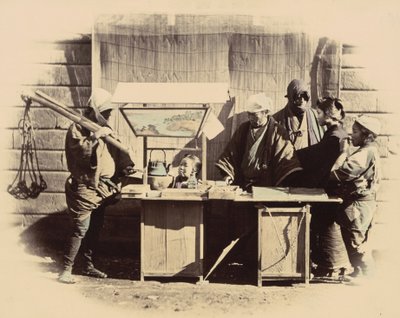 स्ट्रीट रिफ्रेशमेंट स्टॉल, सी। 1865. द्वारा फेलिस बीटो