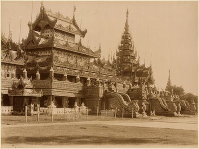 हमैन कियांग या ग्लास मठ, बर्मा, c.1890 (एल्बम प्रिंट) द्वारा फेलिस बीटो