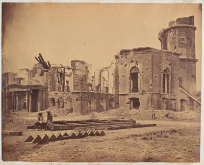 रेजिडेंसी के सामने, लखनऊ, 1858 द्वारा फेलिस बीटो