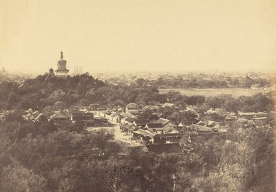 गार्डन और बौद्ध मंदिर, पेकिन का दृश्य, अक्टूबर 1860 द्वारा फेलिस बीटो
