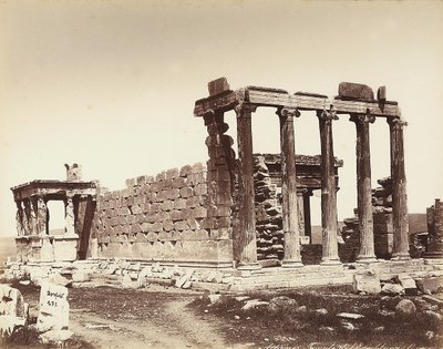 एथेंस में एक्रोपोलिस पर इरेक्टियन का मंदिर द्वारा फेलिक्स बोनफिल्स