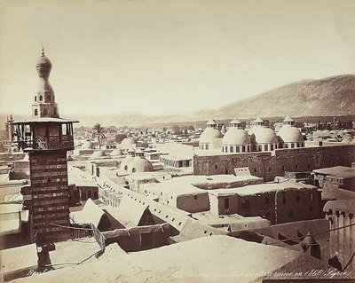 दमिश्क, सीरिया में ईसाई तिमाही का दृश्य द्वारा फेलिक्स बोनफिल्स