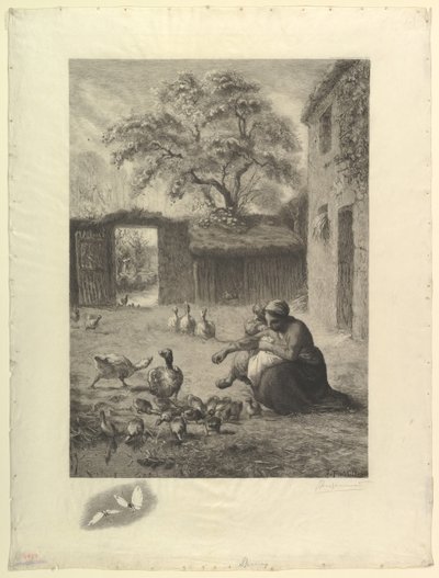 स्प्रिंग, मिलेट द्वारा पेस्टल के बाद, 1888। द्वारा फेलिक्स ब्रैकक्मोंड