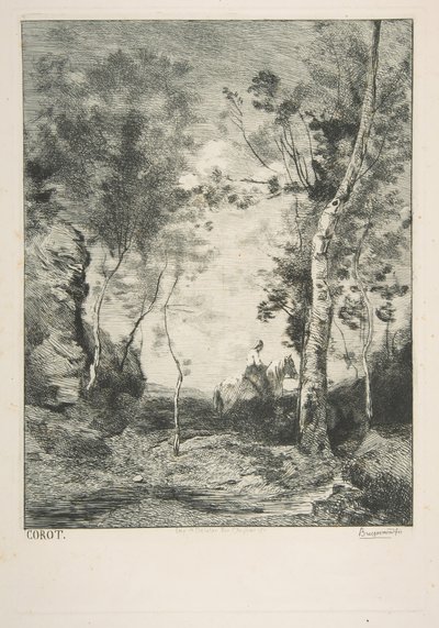 द व्हाइट हॉर्स, 1858। द्वारा फेलिक्स ब्रैकक्मोंड