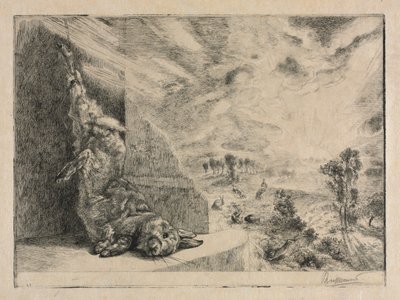 द वाइल्ड रैबिट, 1891। द्वारा फेलिक्स ब्रैकक्मोंड