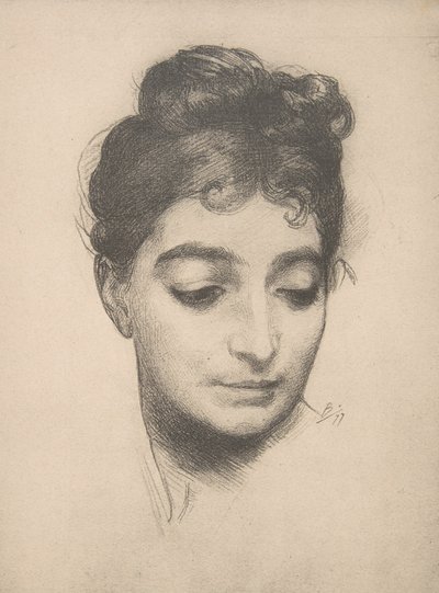 लेस्टैम्प मॉडर्न से वुमन हेड, 1897-99। द्वारा फेलिक्स ब्रैकक्मोंड