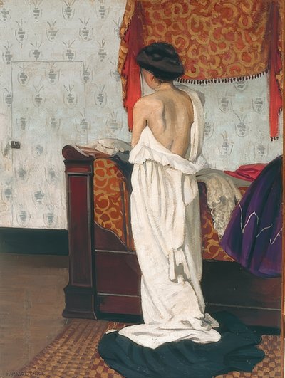 एक इंटीरियर में वापस अभिनय। 1902 द्वारा Felix Edouard Vallotton