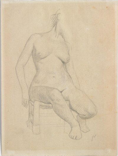 नग्न बैठा द्वारा Felix Edouard Vallotton