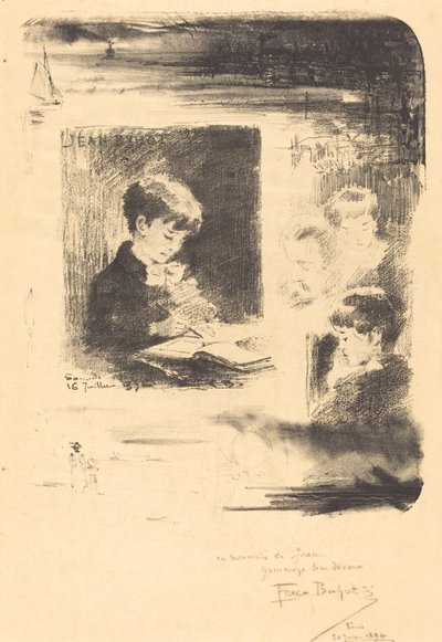 चाइल्ड ड्रॉइंग चाइल्ड ड्रॉइंग, 1894। द्वारा फेलिक्स हिलैरे बुहोट