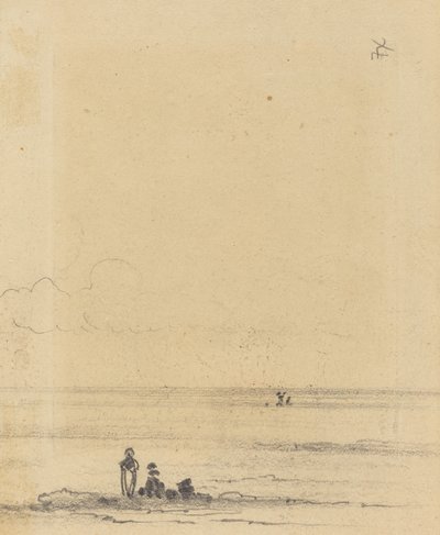 एक किनारे पर आंकड़े [छंद], सी। 1875. द्वारा फेलिक्स हिलैरे बुहोट