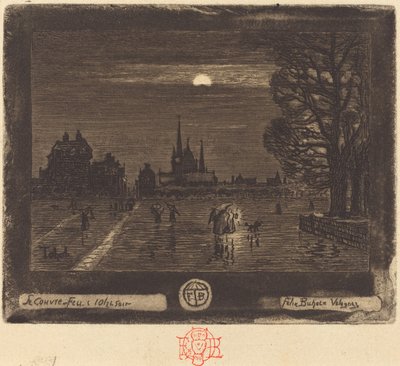 कर्फ्यू द कर्फ्यू [रेक्टो], 18741875। द्वारा फेलिक्स हिलैरे बुहोट